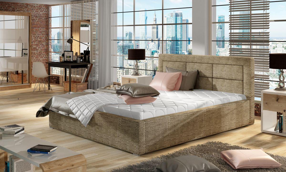 Čalouněná postel ROSANO v moderní ložnici