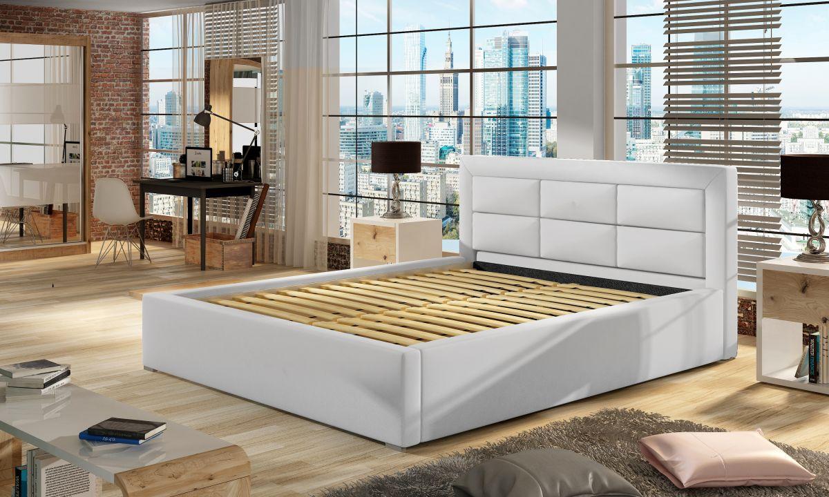 Čalouněná postel ROSANO s praktickým úložným prostorem