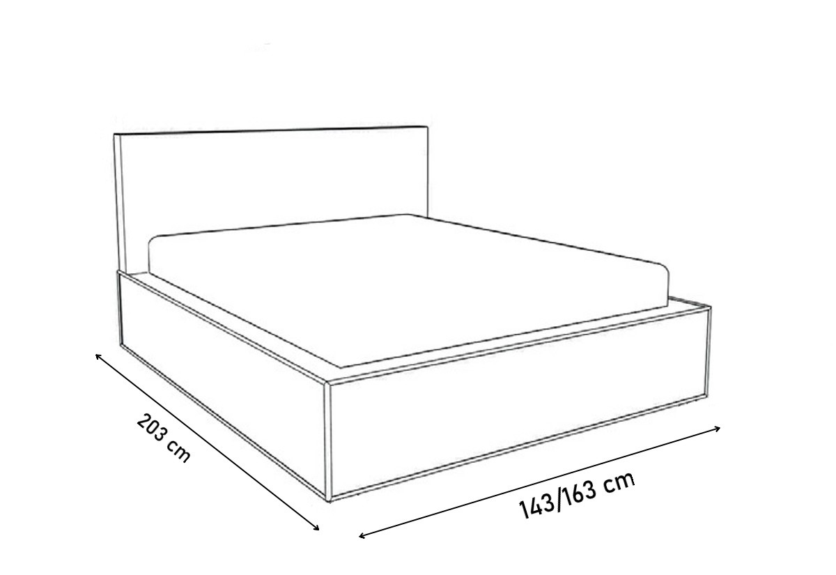 Ložnice HAVANA II - noční stolky a komoda