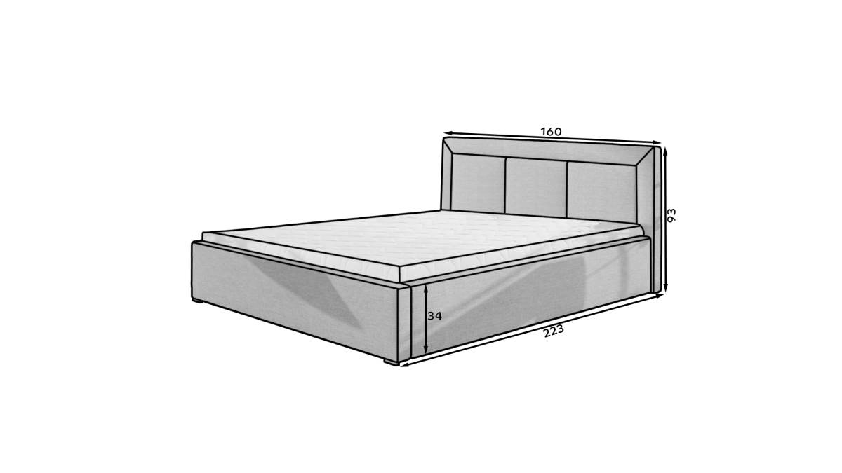 Čalouněná postel BELLUNO - dva modely